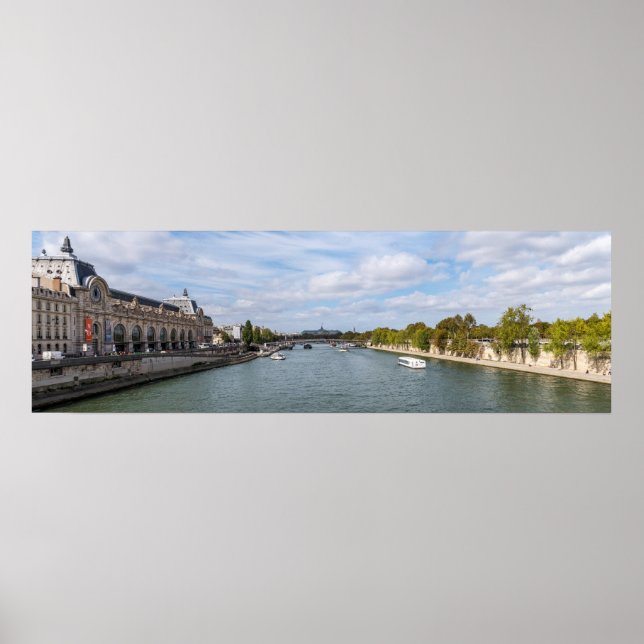 Poster Panorâmica de Musee d'Orsay, de Pont Royal - Paris (Frente)