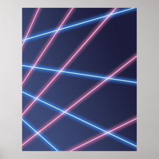 Poster Panorâmica de Retratos Escolares de Feixes Laser