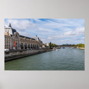 Poster Panorâmica do Museu d'Orsay a partir de Pont Royal