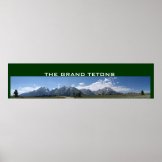 Poster panorâmica Grand Tetons