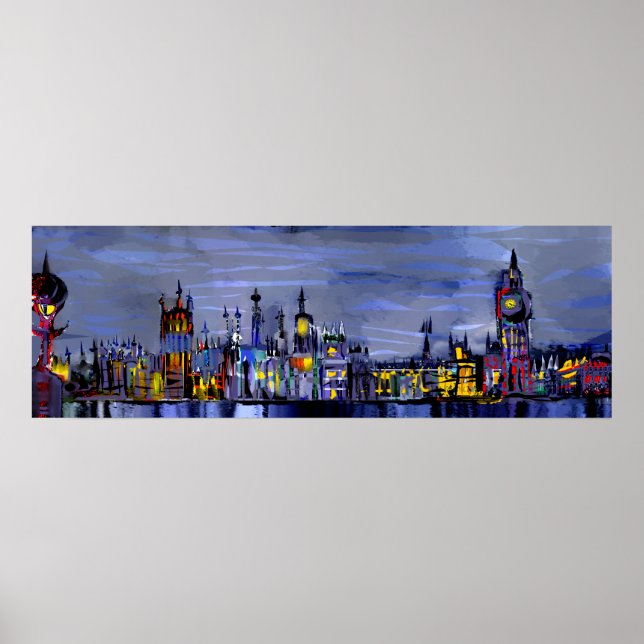 Póster Panorâmica London (Frente)