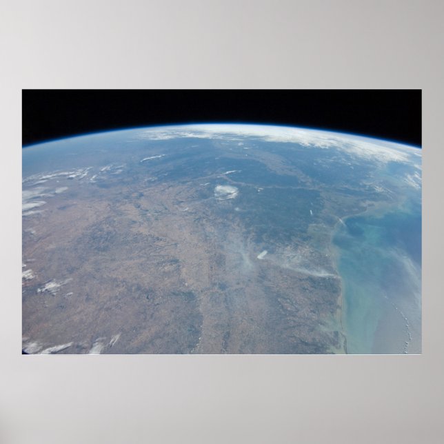 Poster Panorâmica Texas E Golfo Do México (Frente)