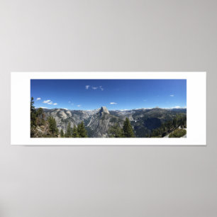 Poster panorâmico de Yosemite do ponto da geleira