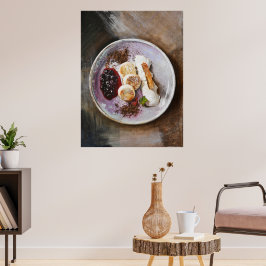 Poster Panquecas de queijo com Berries - Comida Gourmet