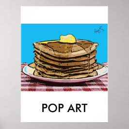 Póster panquecas, POP ART