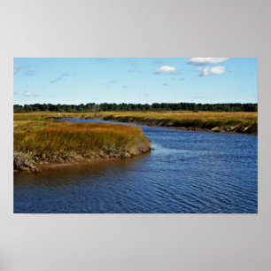 Póster Pântano de Scarborough (água salgada) Maine