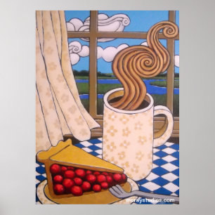 Póster "Pântano & nuvens "