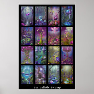 Poster Pântano surrealista