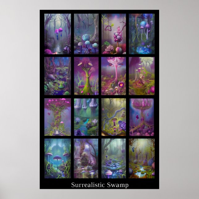 Poster Pântano surrealista (Frente)