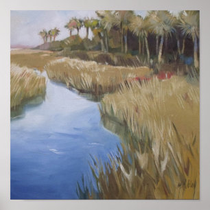 Póster Pântanos e palmeiras da Flórida