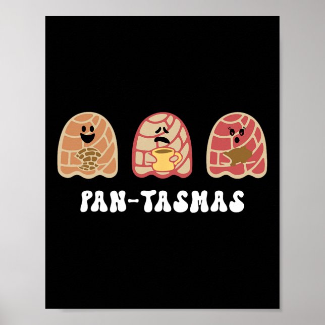 Poster Pantasmas Engraçado Conchas Mexicanas Spooky Ghost (Frente)