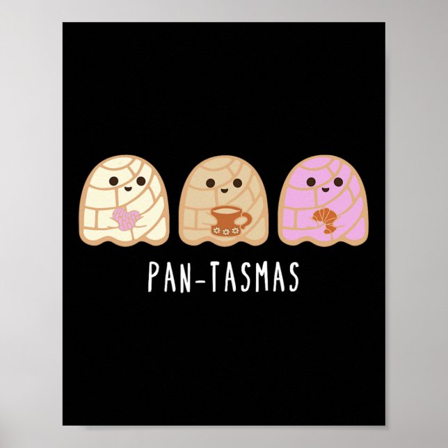 Poster Pantasmas Ghost Funny Spooky Conchas Fantasmas Mex (Frente)