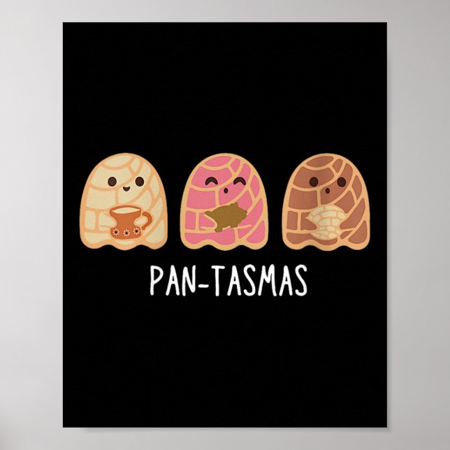 Poster Pantasmas Ghost Funny Spooky Conchas Fantasmas Mex (Frente)