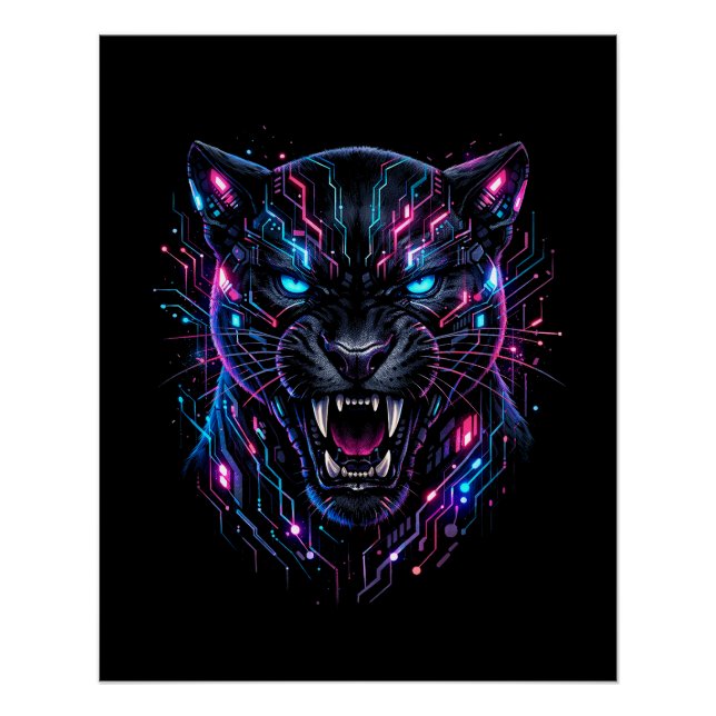 Póster Pantera Cibernética (Frente)