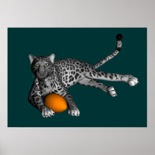 Póster Pantera de futebol