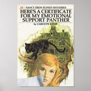 Poster Pantera do apoio do cobrir da paródia do livro do