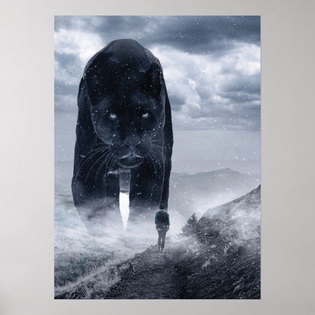 Poster Pantera Gigante vs Homem, Motivação do Conjunto de (Frente)