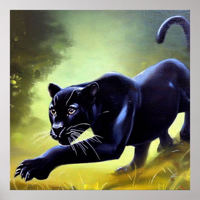 Poster Pantera Negra (11) Gato Selvagem (Frente)