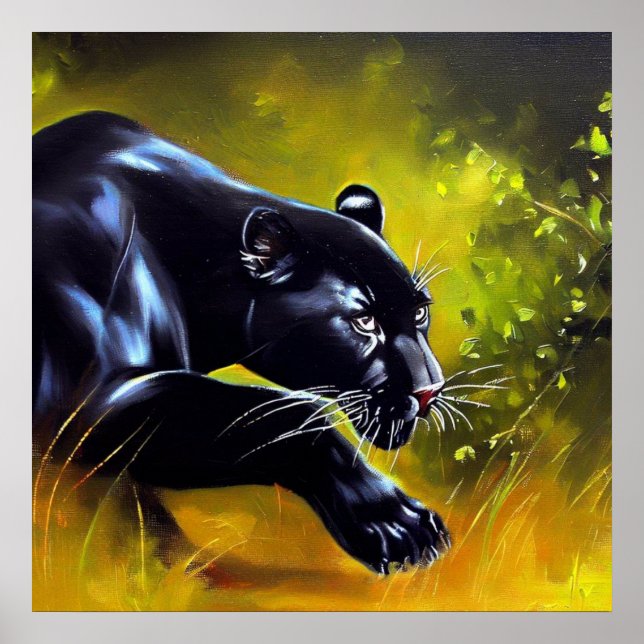 Poster Pantera Negra (5) Gato Selvagem (Frente)