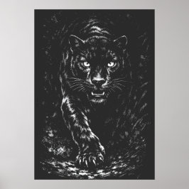 Poster Pantera Negra — por BurnsInHell