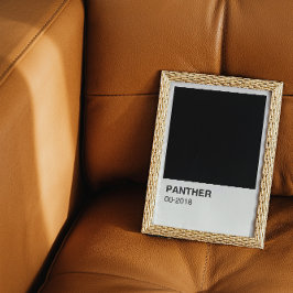 Póster Panther Movie Black - Borda branca