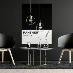 Póster Panther Movie Black - Largura do Cheio