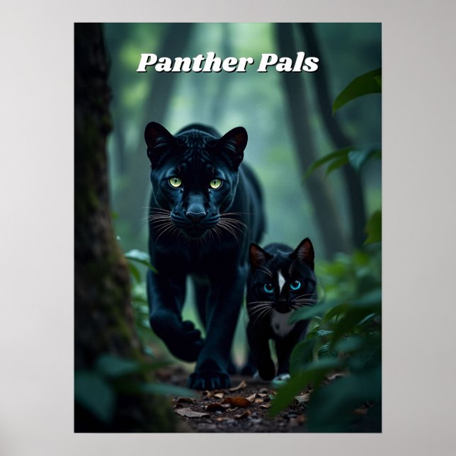 Poster Panther Pals - Gato Grande e Pequeno (Frente)
