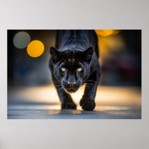 Poster Panther Willife Animal Na Rua