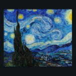 Poster Pantura Van Gogh da Noite Estrelada (1889)<br><div class="desc">Linda pintura de Vincent Van Gogh da Noite Estrelada em 1889. Este trabalho é uma pintura famosa de Vincent Van Gogh. Esta trabalho de arte ficaria bonita em qualquer parede.</div>