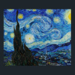 Poster Pantura Van Gogh da Noite Estrelada (1889)<br><div class="desc">Linda pintura de Vincent Van Gogh da Noite Estrelada em 1889. Este trabalho é uma pintura famosa de Vincent Van Gogh. Esta trabalho de arte ficaria bonita em qualquer parede.</div>