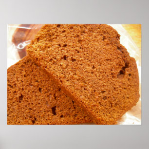 Póster Pão de abobrinha de chocolate