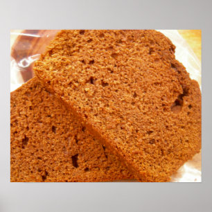 Póster Pão de abobrinha de chocolate