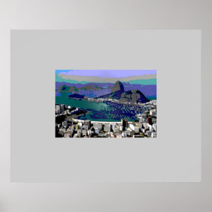 Poster Pão de Açúcar Decorativo para paredes