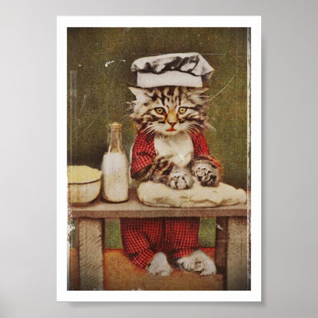 Poster Pão de Fazer de Kitten Chef (Frente)