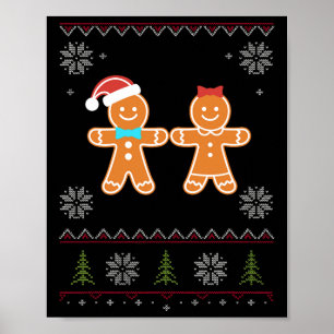 Poster Pão de Gengala & Rapariga Suor Feio Natal
