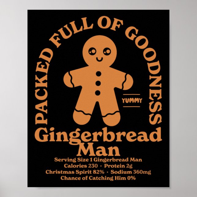Poster Pão de Gift de Natal (Frente)