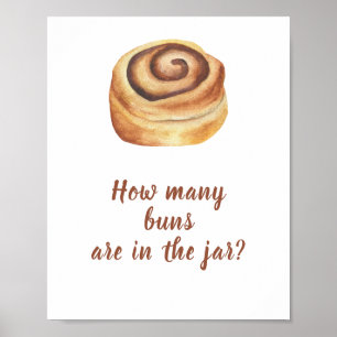 Poster Pão doce de canela - Adivinhe quantos pães
