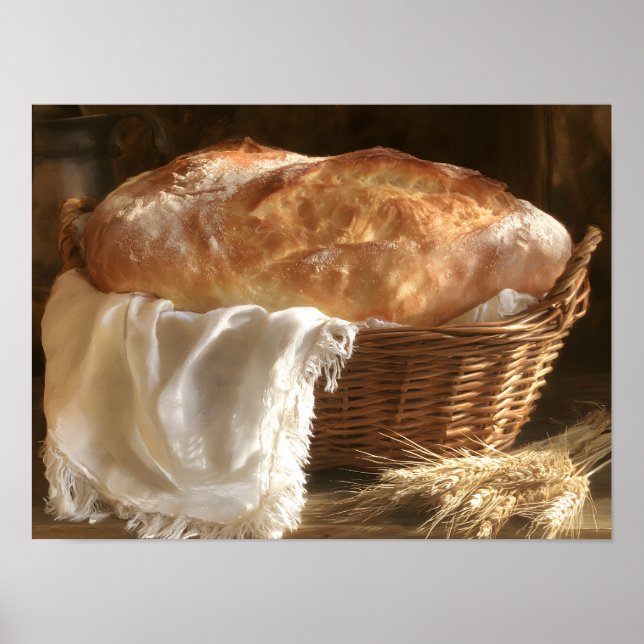 Poster Pão Fresco Assado (Frente)