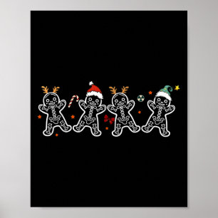 Poster Pão-Gengala Esqueleto Radiologia Natal Shir Xray