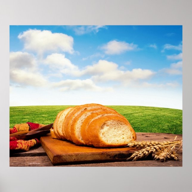 Poster Pão no campo de trigo (Frente)