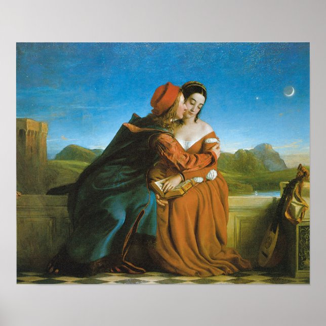 Póster Paolo e Francesca, 1827 (Frente)