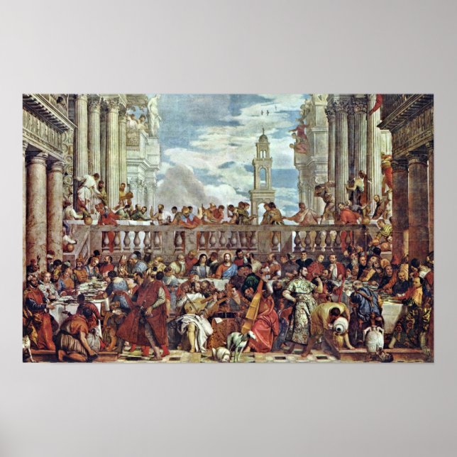Póster Paolo Veronese - Casamento em Cana (Frente)