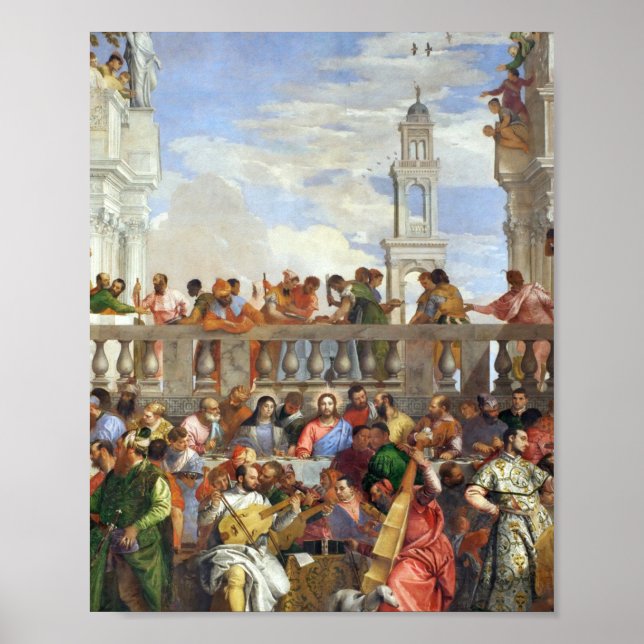 Poster Paolo Veronese - Casamento No Cana 1563 (Frente)