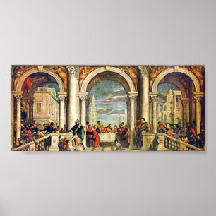 Póster Paolo Veronese - Feast in the House of Levi