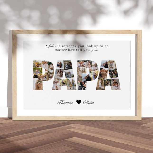 Poster Papa 28 Colagem de Fotos Keepsasasaem para Pai ou  (Criador carregado)