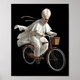 Poster Papa andando de bicicleta Igreja Católica Bíblia E