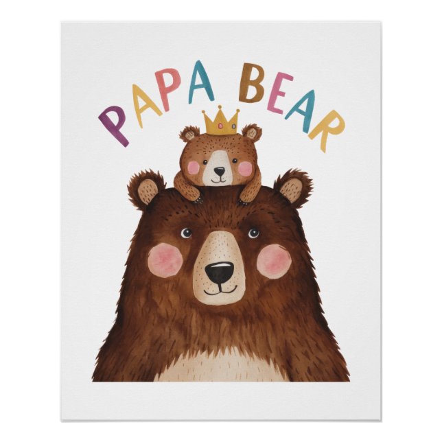 Póster Papa Bear (Frente)