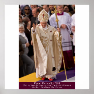 Póster Papa Benedict XVI - retrato de Bronx NY GDeAcosta