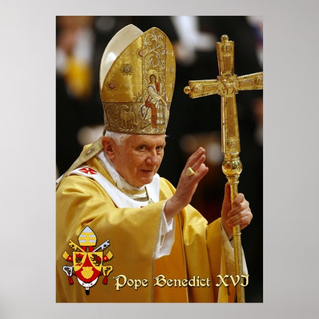 Póster Papa Bento XVI (Frente)