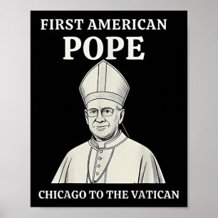 Poster Papa Bobby Chicago - Engraçado Da Humor Católica d